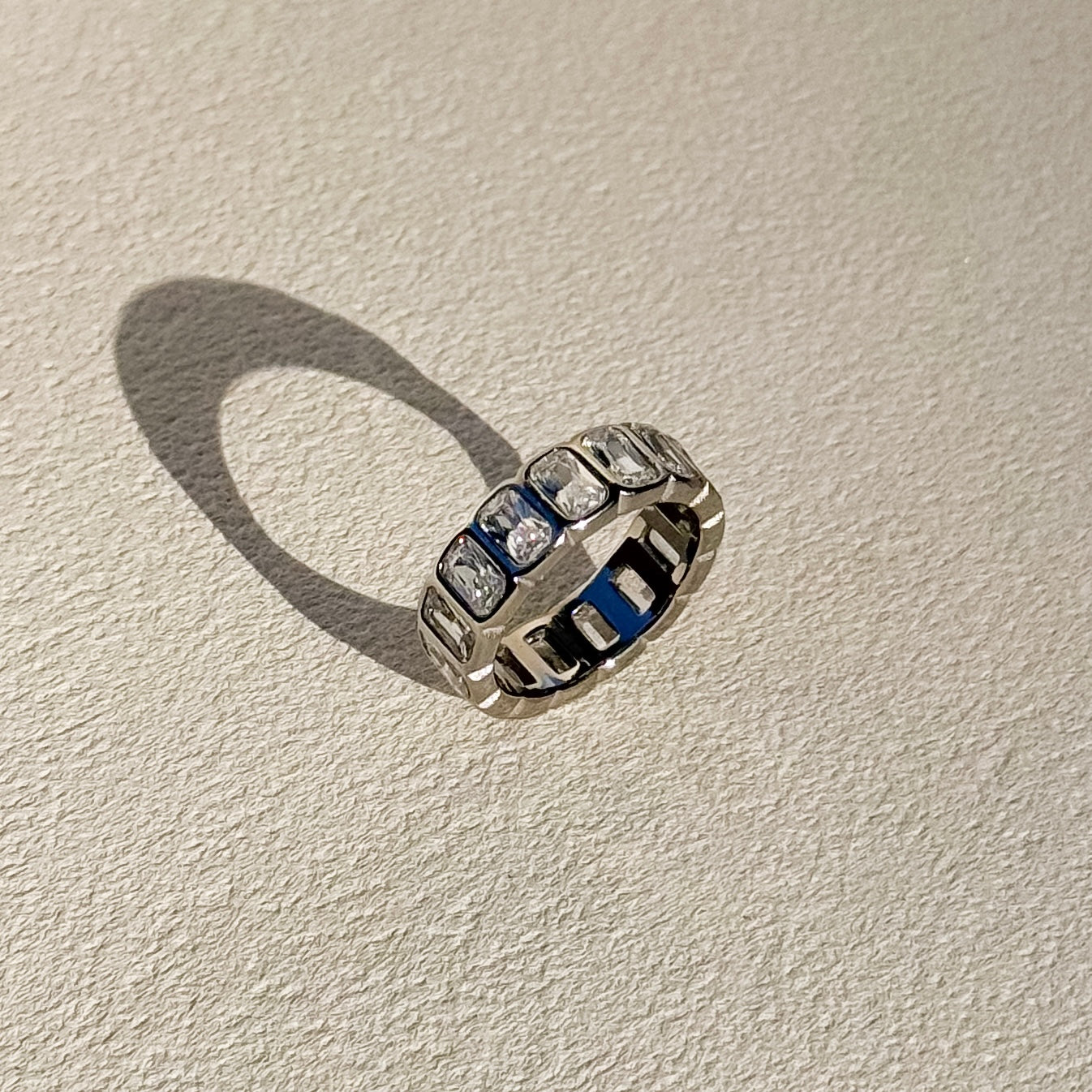 Radiant Crystal Eternity Ring