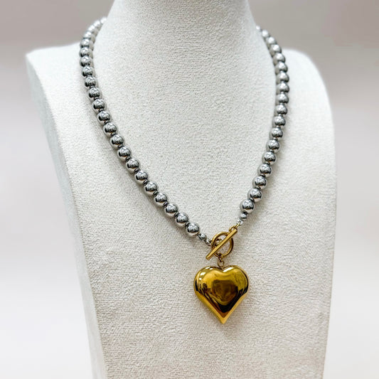 The Amora Necklace - Two Tone