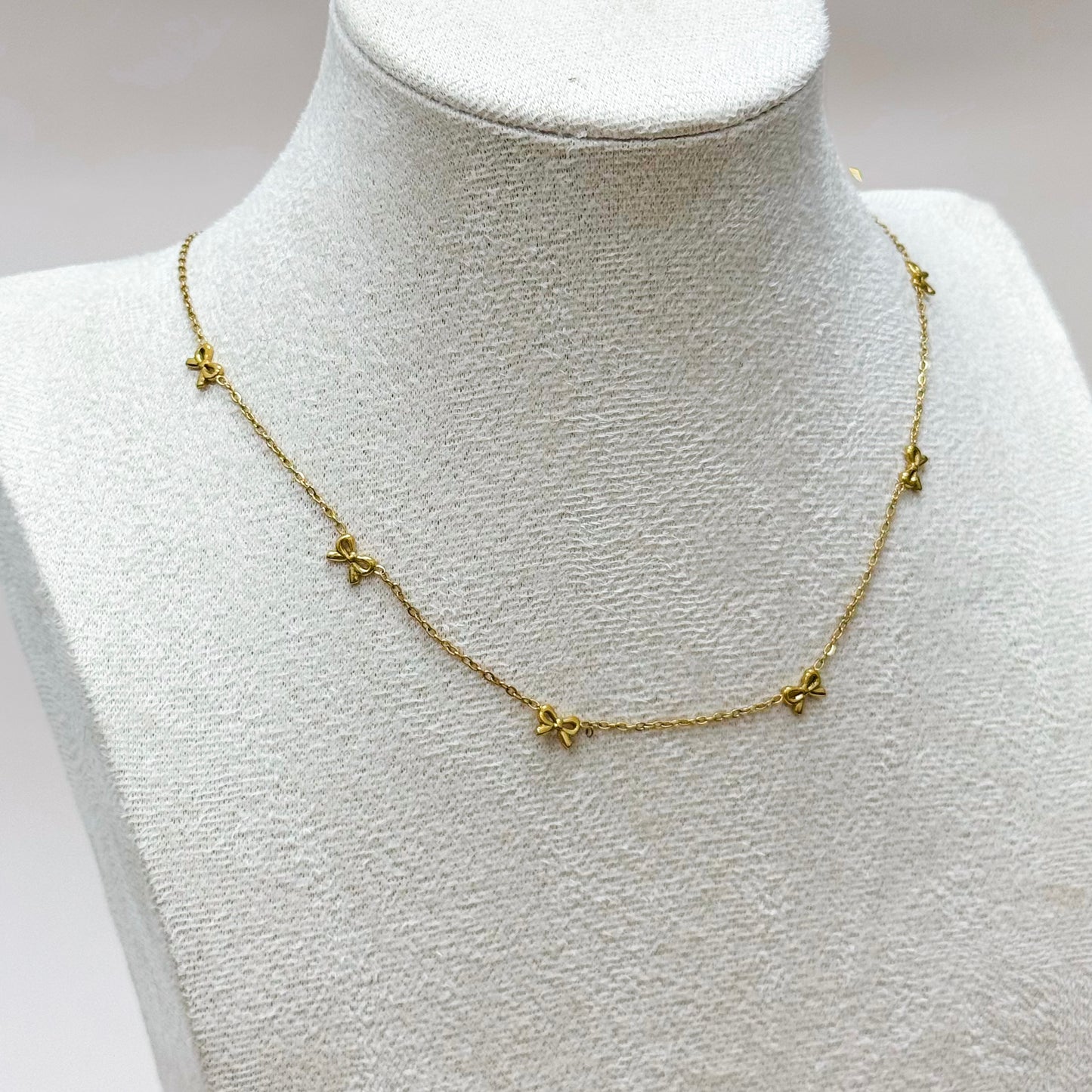 Petite Bow Chain Necklace