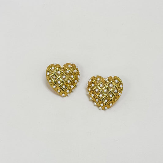 The Juliet Heart Studs