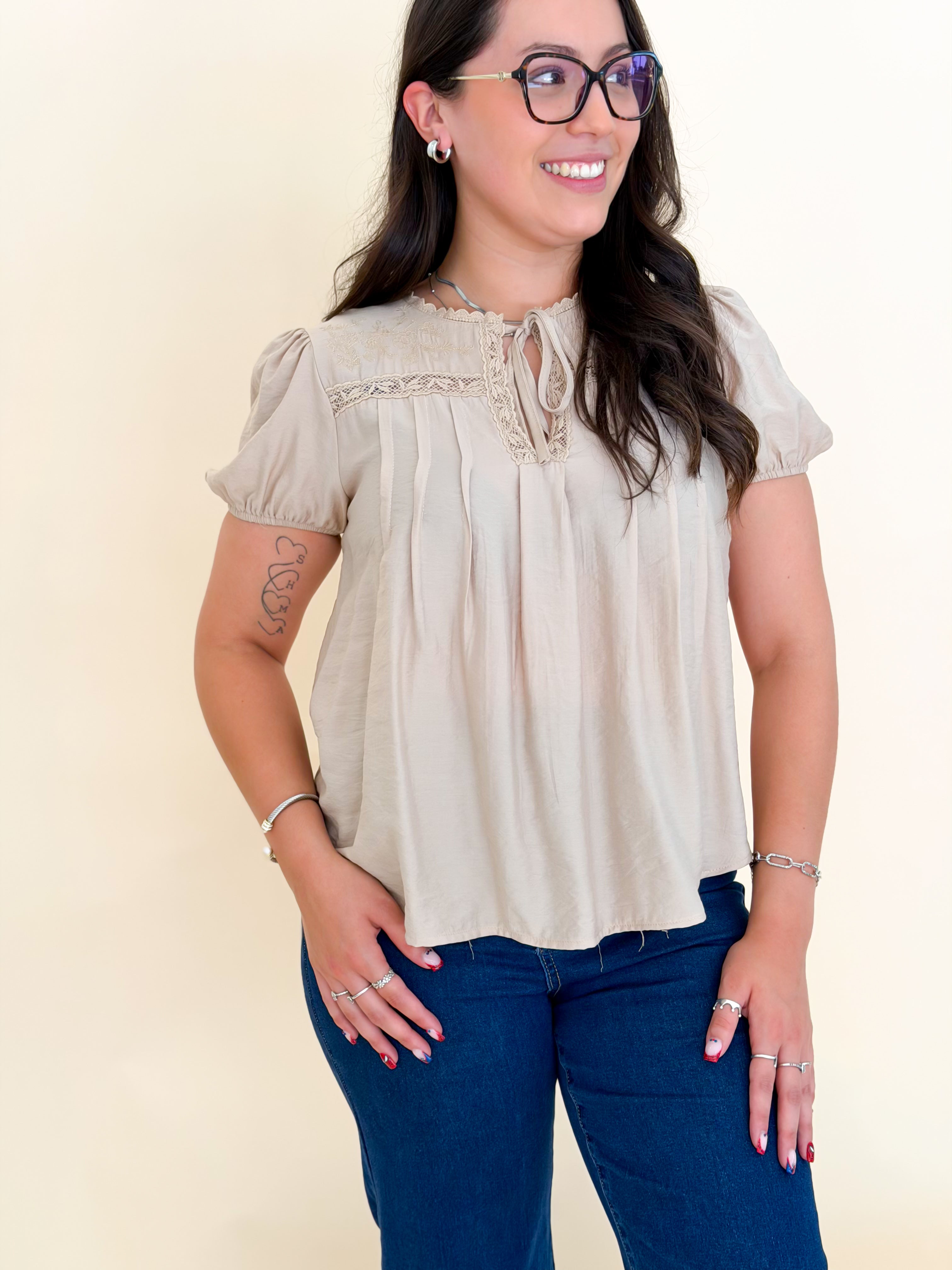 The Haven Tie Top