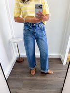 Vintage Wash Barrel Jeans