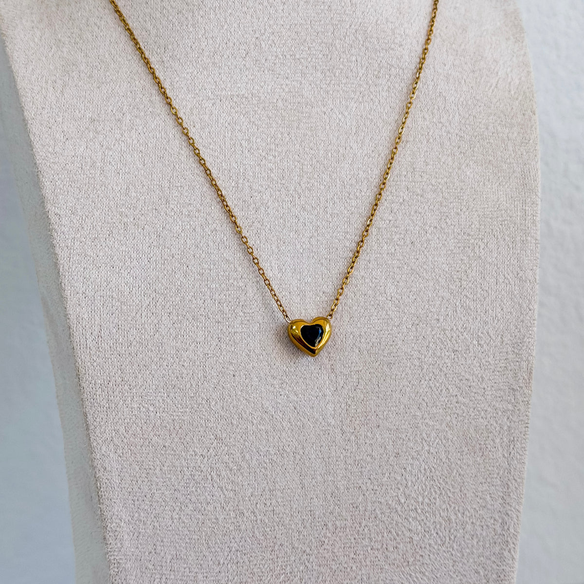 Midnight Heart Pendant Necklace