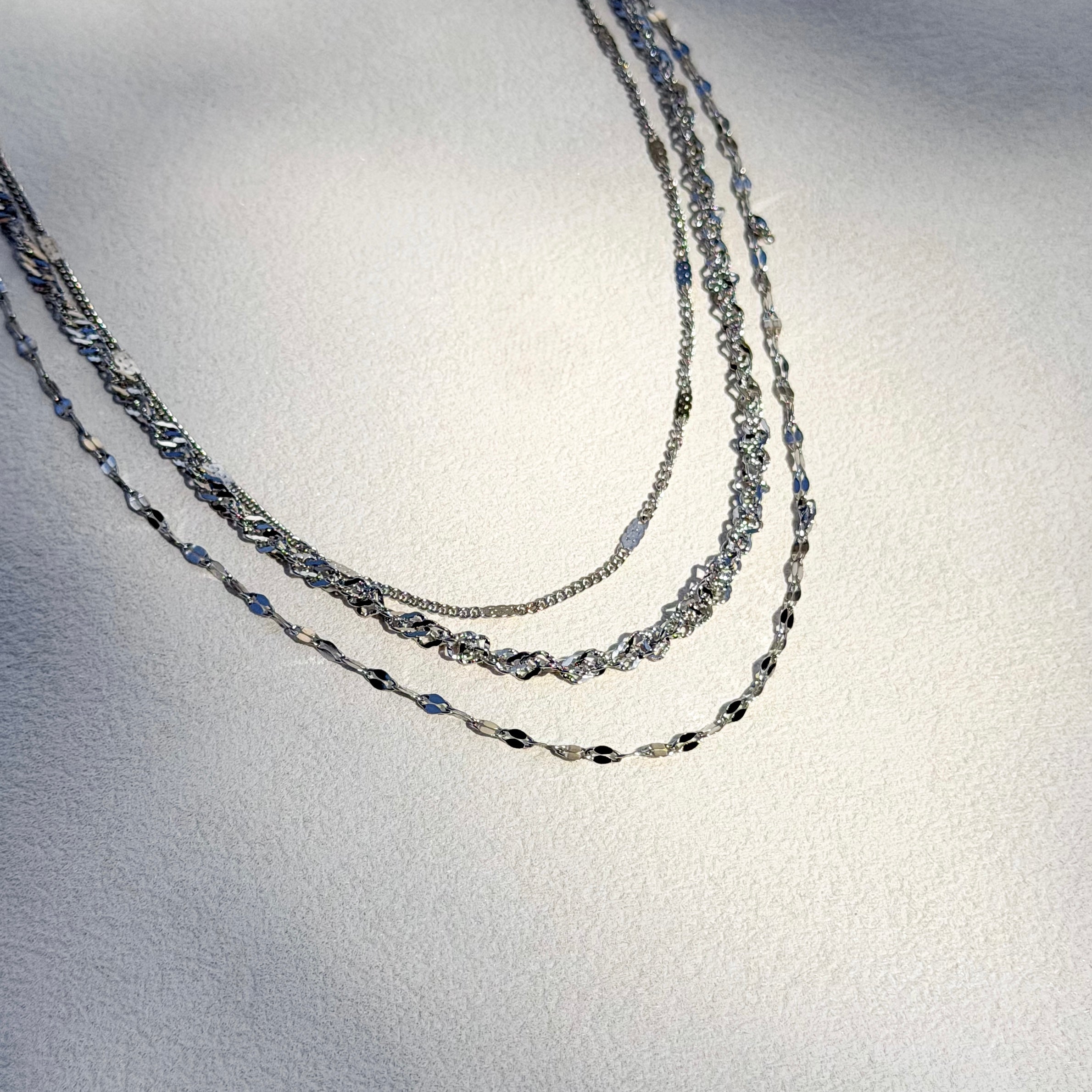Solenne Layered Chain Necklace Set