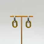 The Milan Link Earrings – Two-Tone