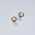 Pearl Drop Mini Hoops