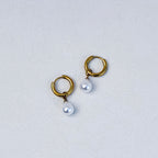Pearl Drop Mini Hoops
