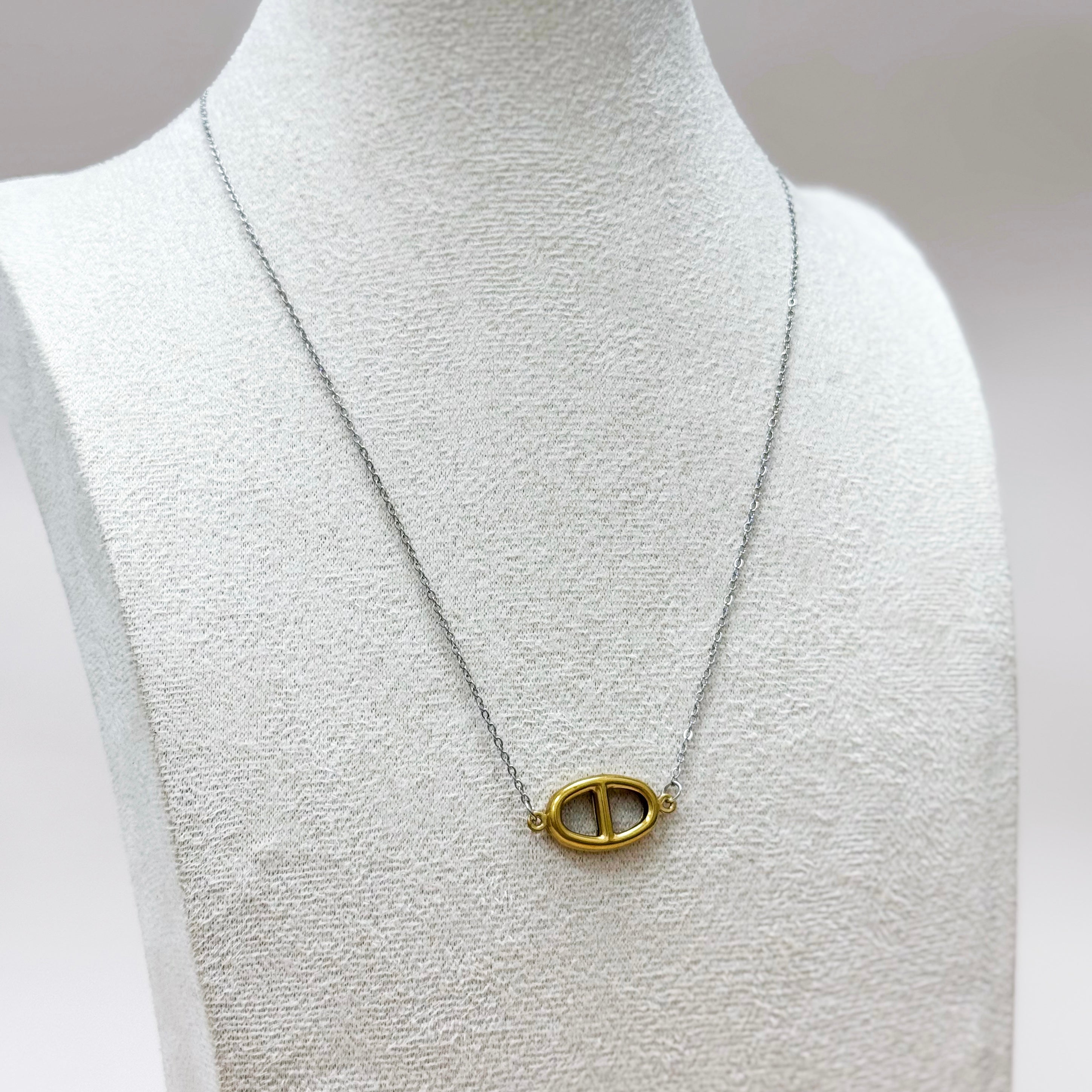 Oval Emblem Necklace