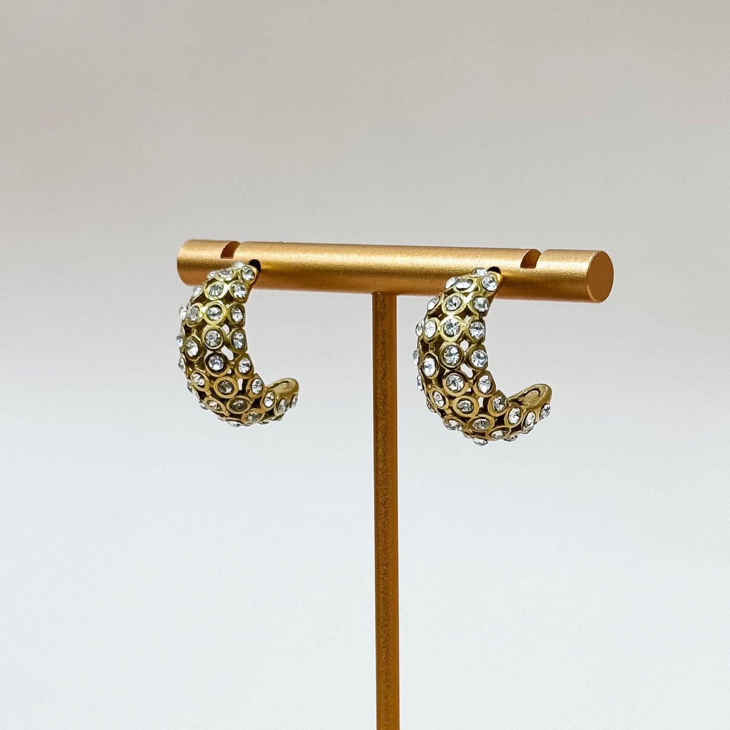 The Luminelle CZ small Dome Studs