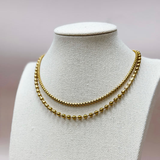 The Lumi Layered Bead Necklace