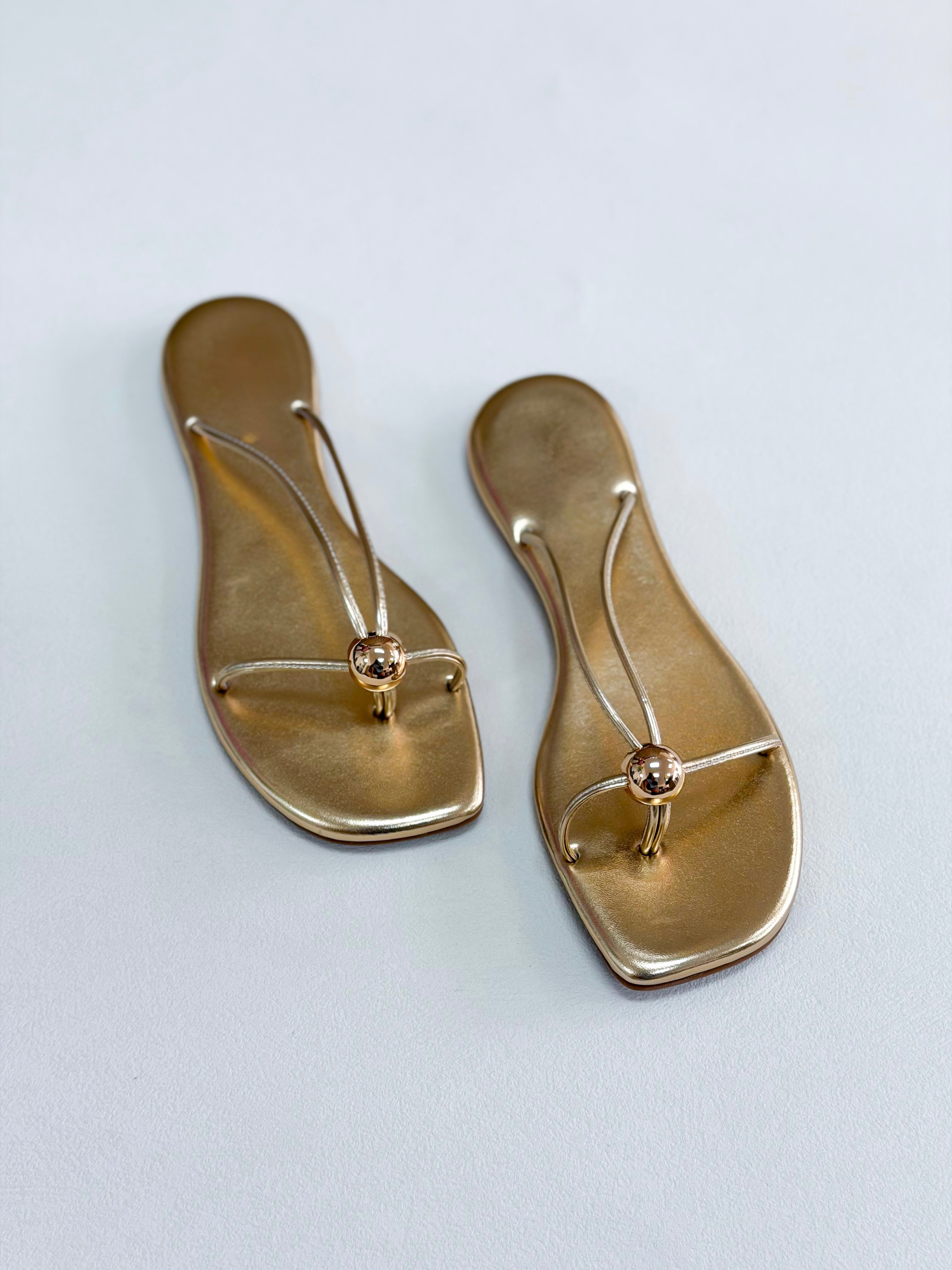Gold Strap Sandal