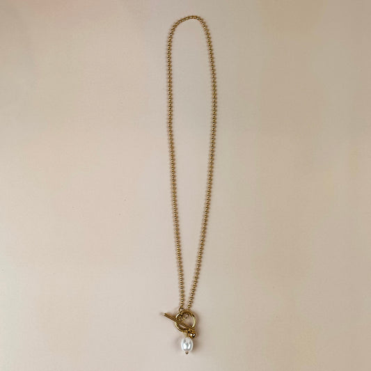 Luma Pearl Charm Necklace
