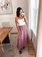 The Rosalie Dot Midi Skirt