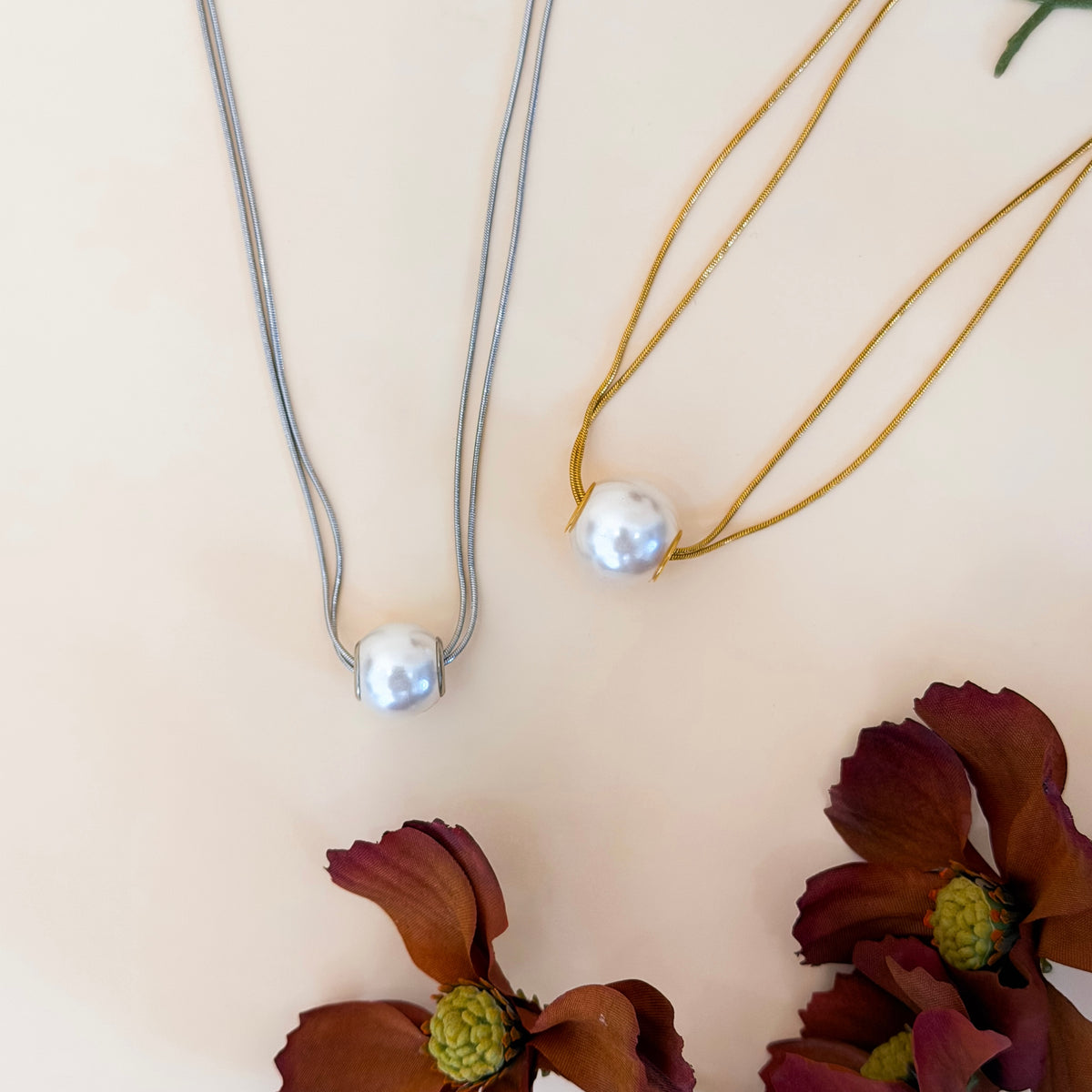 Sol Pearl Layered Necklace