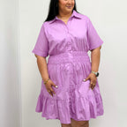 Lavender Muse Shirt Dress