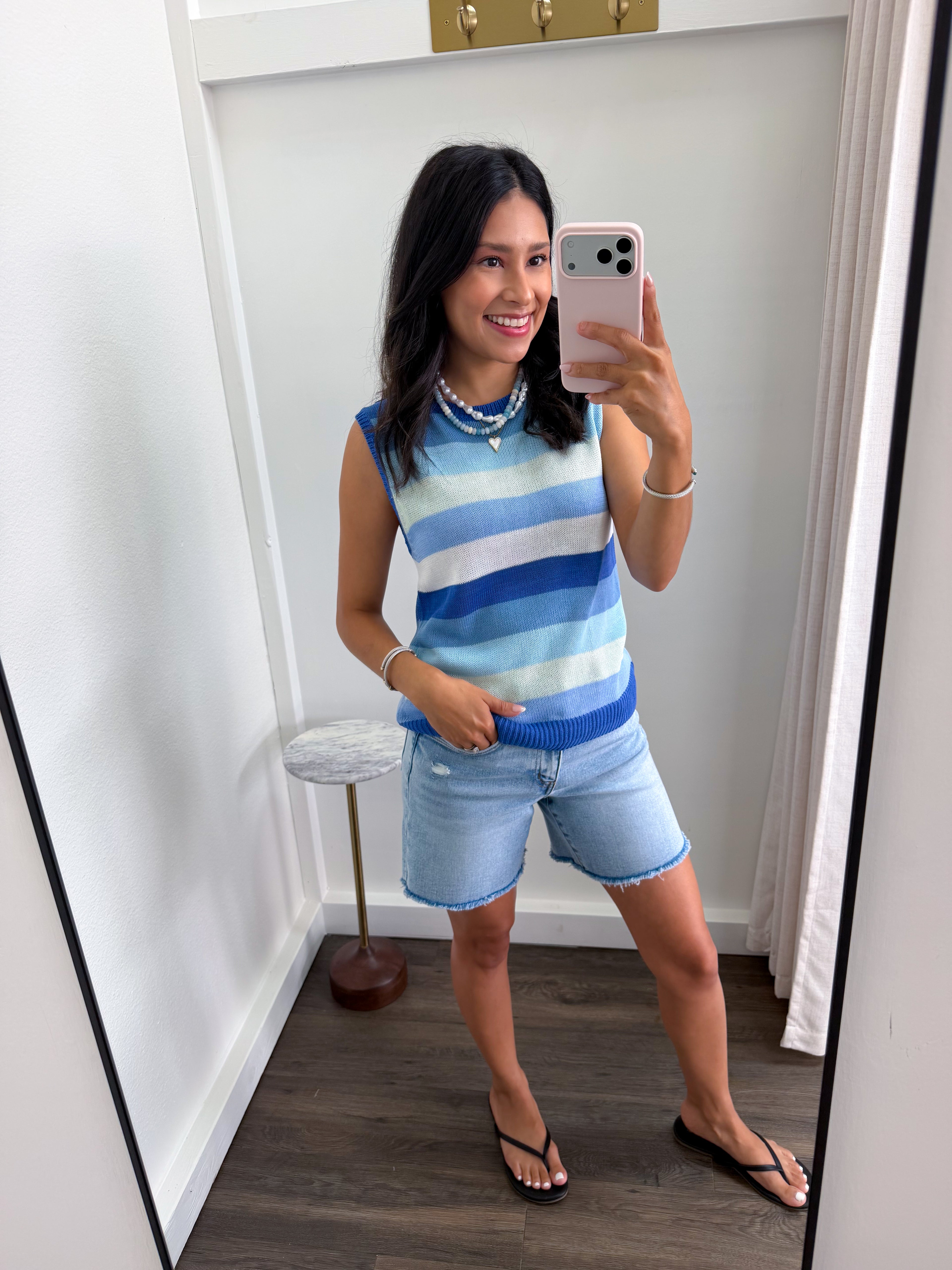 Seaside Stripe Knit Tank