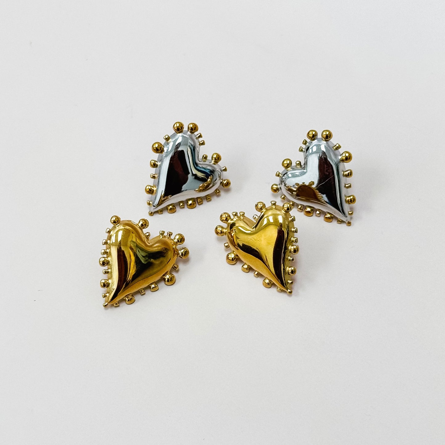 The Sacred Heart Stud Earrings