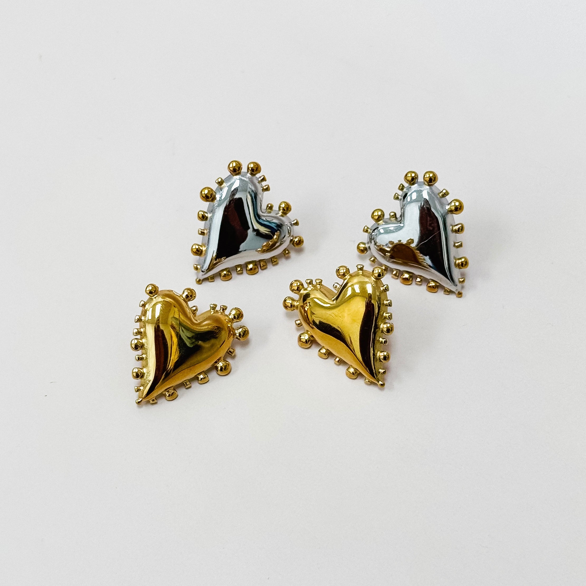 The Sacred Heart Stud Earrings