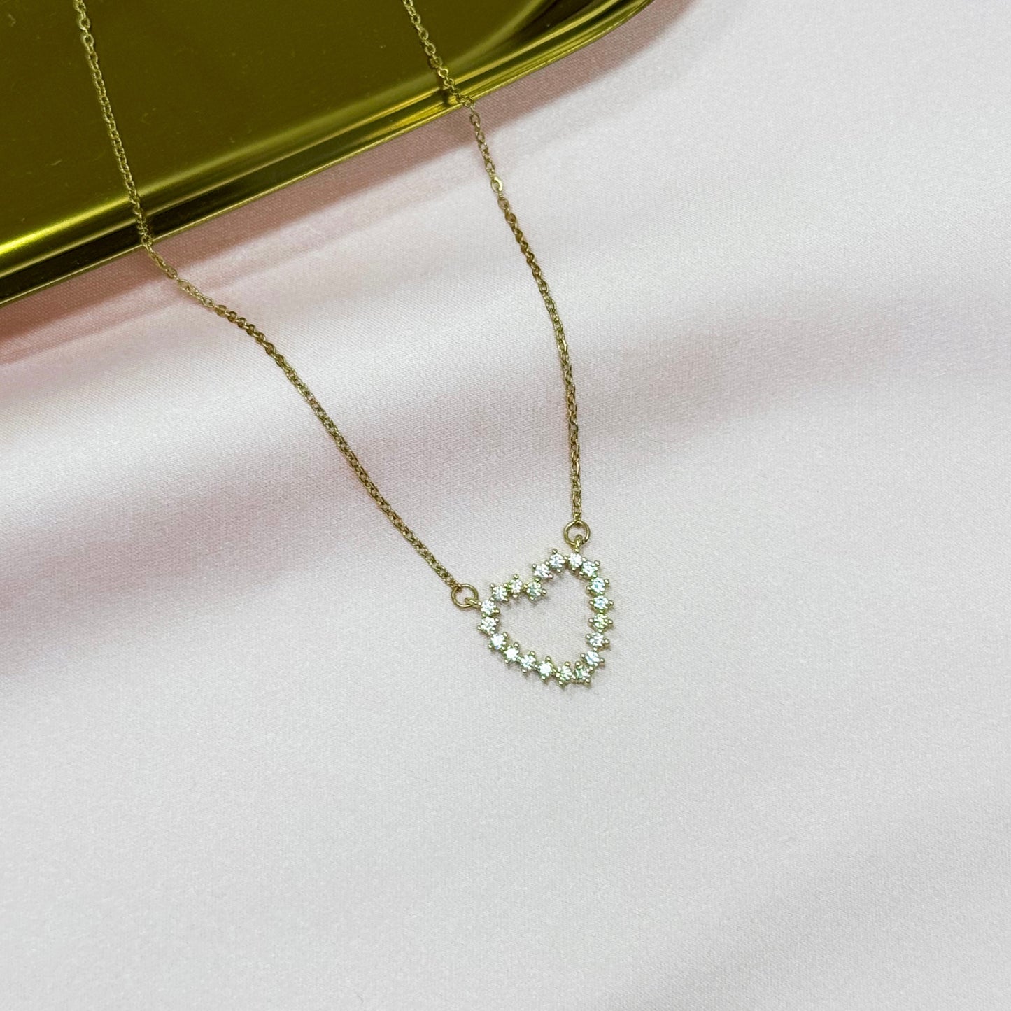 Timeless Spark Heart Necklace