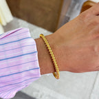 Textured Bead Stretch Bracelet