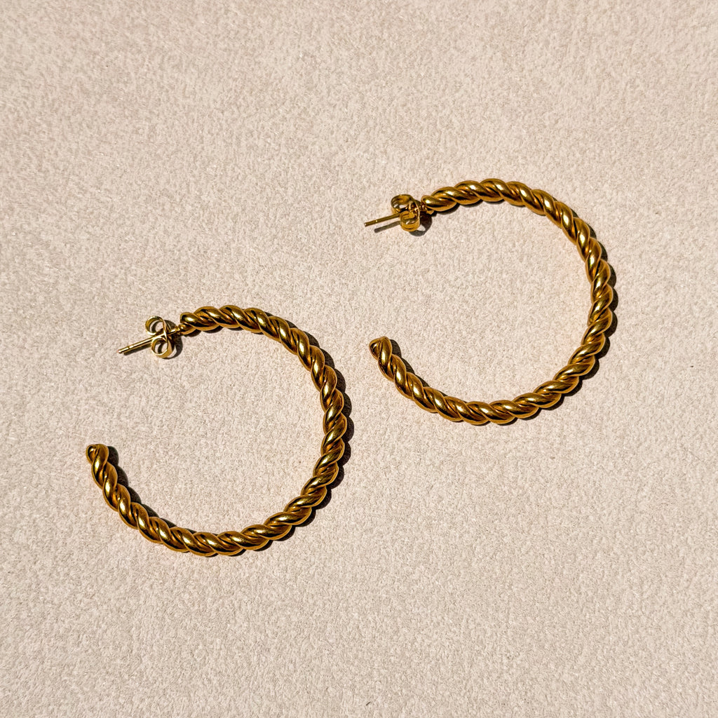 Threaded Grace Hoops
