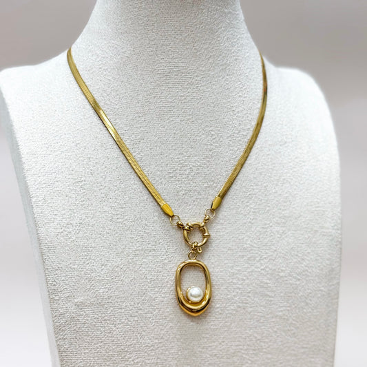 Pearl Halo Pendant Necklace