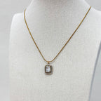 Aurielle Pearl Frame Pendant Necklace