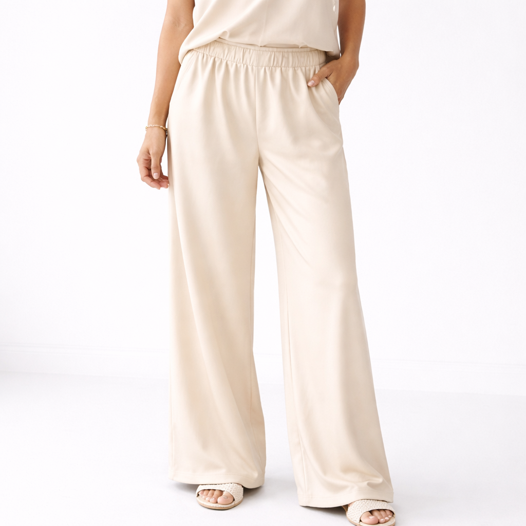 Waistband Straight Leg Pants