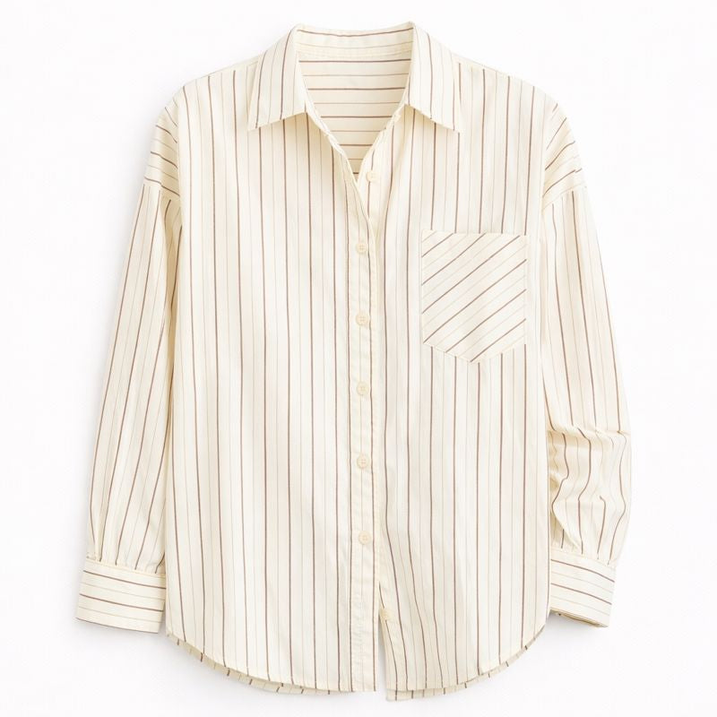 Classic Pinstripe Button-Down Shirt