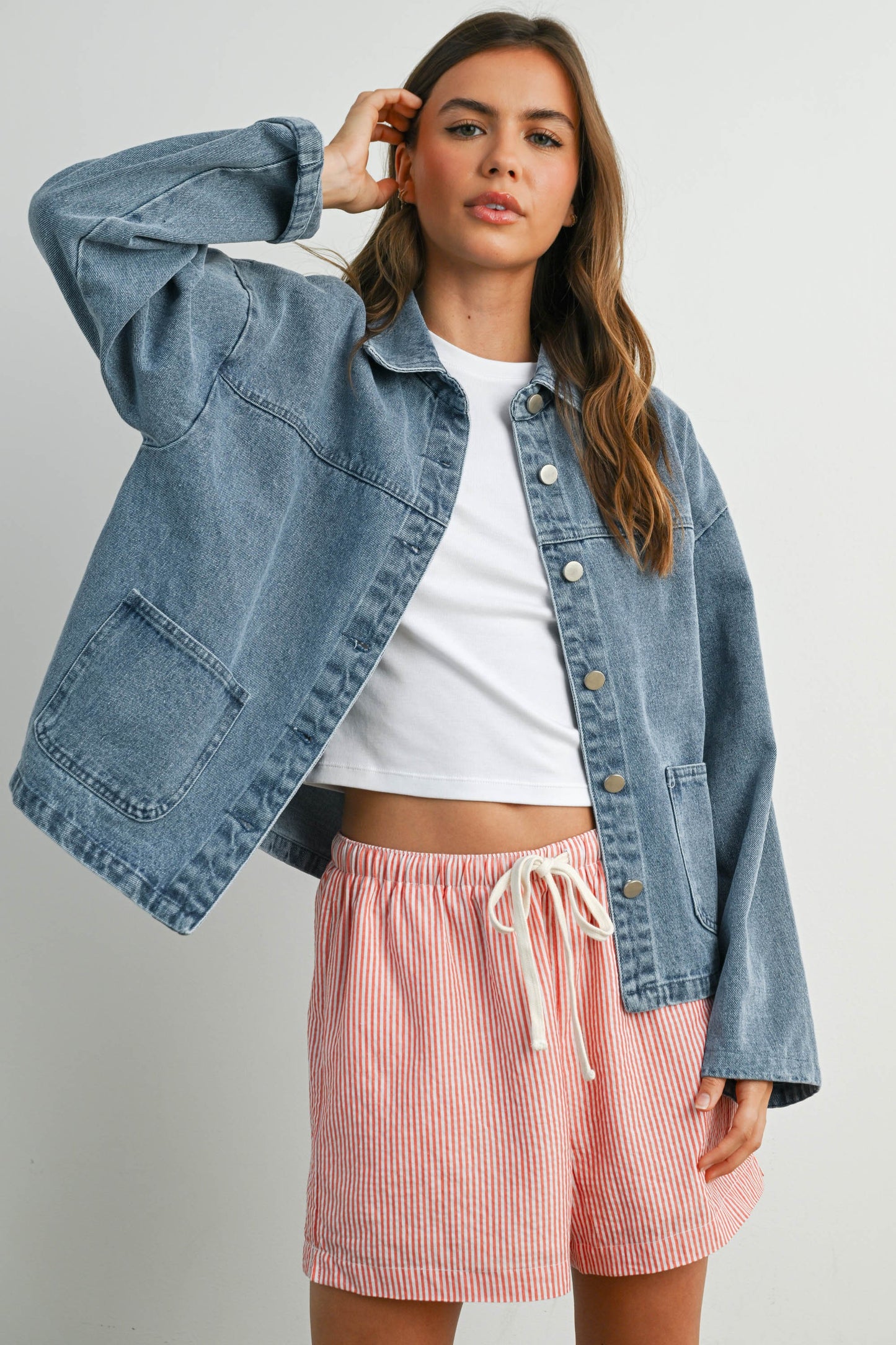 Button Down Denim Jacket