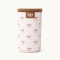 Slim Can Drink Sleeve | Brown Bow