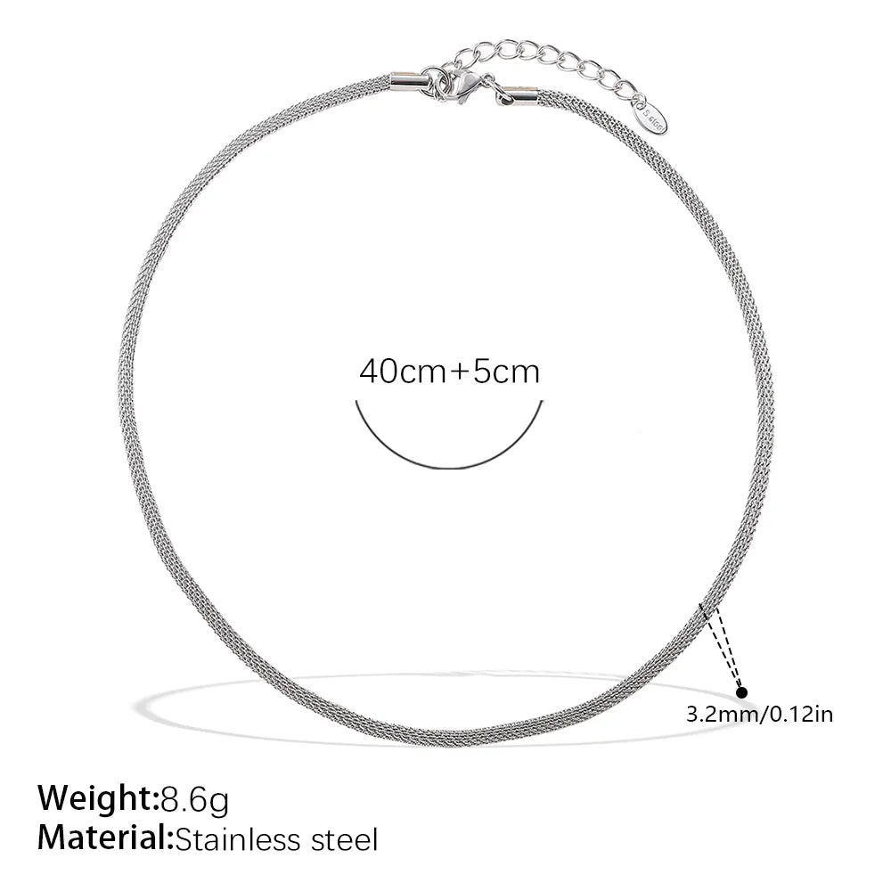 Vespera Mesh Chain Necklace